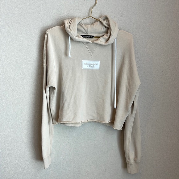 Abercrombie & Fitch Tops - Abercrombie & Fitch Cropped Oversized Hoodie Size Medium